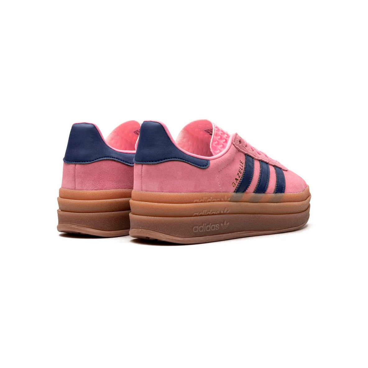 Adidas Gazelle Bold Scarpe Rosa con Dettagli Blu Navy Donna Platform