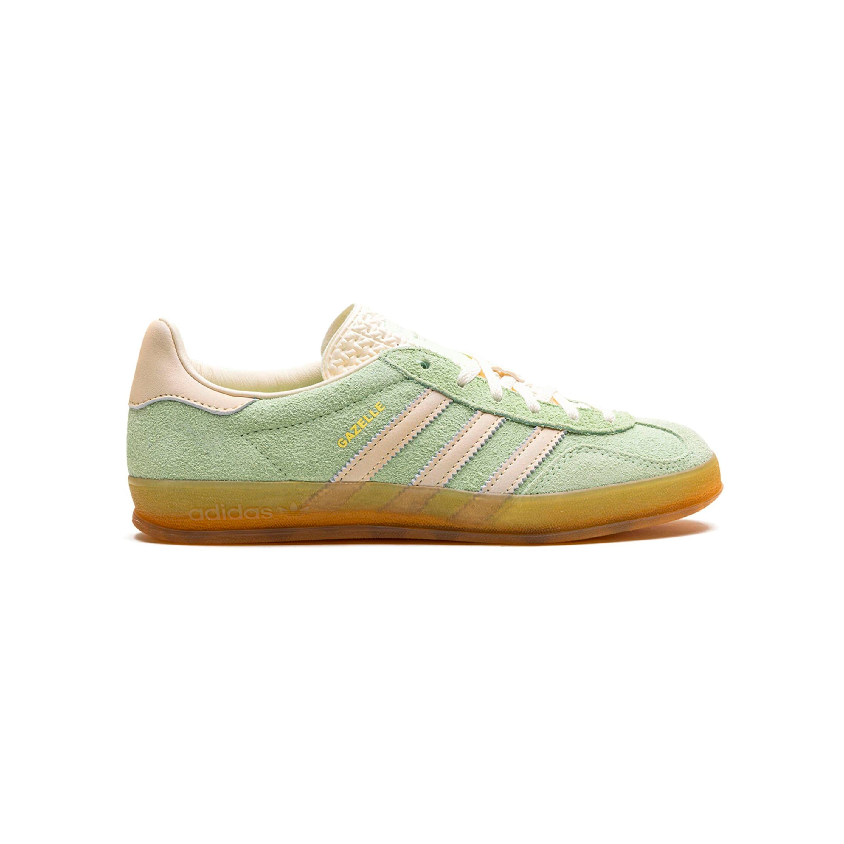 Sneakers Adidas Gazelle Indoor Verde Pastello e Beige in Suede