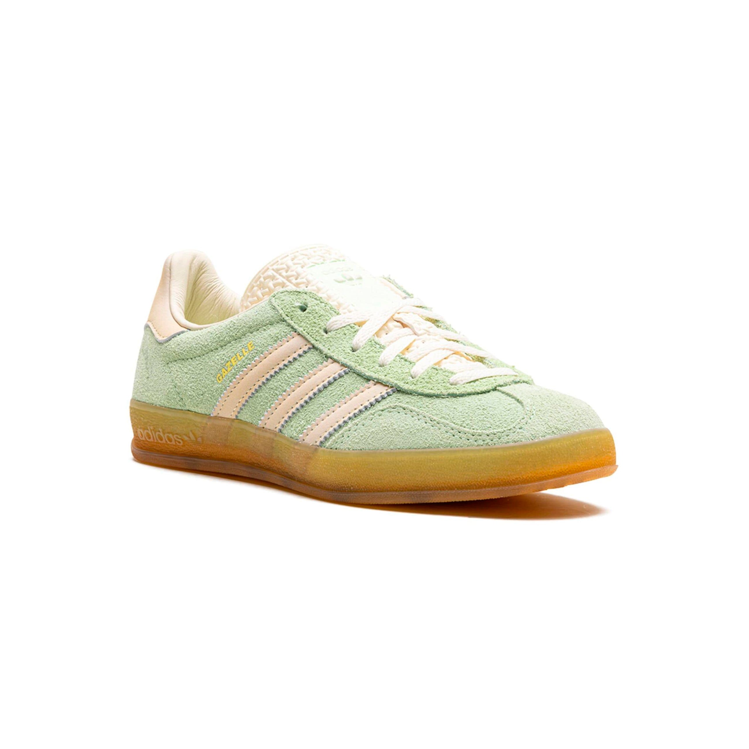 Sneakers Adidas Gazelle Indoor Verde Pastello e Beige in Suede