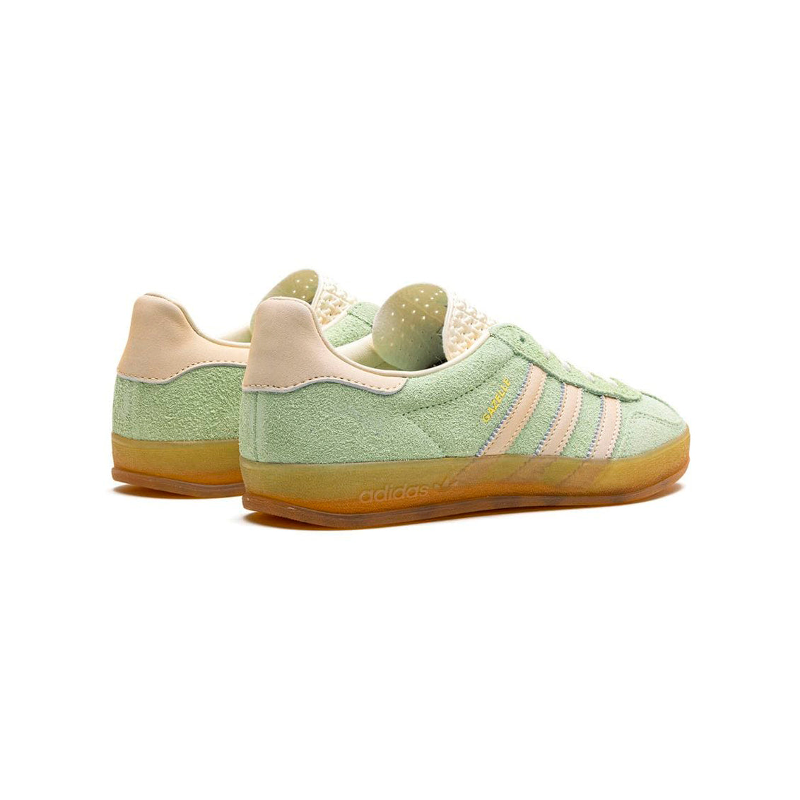 Sneakers Adidas Gazelle Indoor Verde Pastello e Beige in Suede