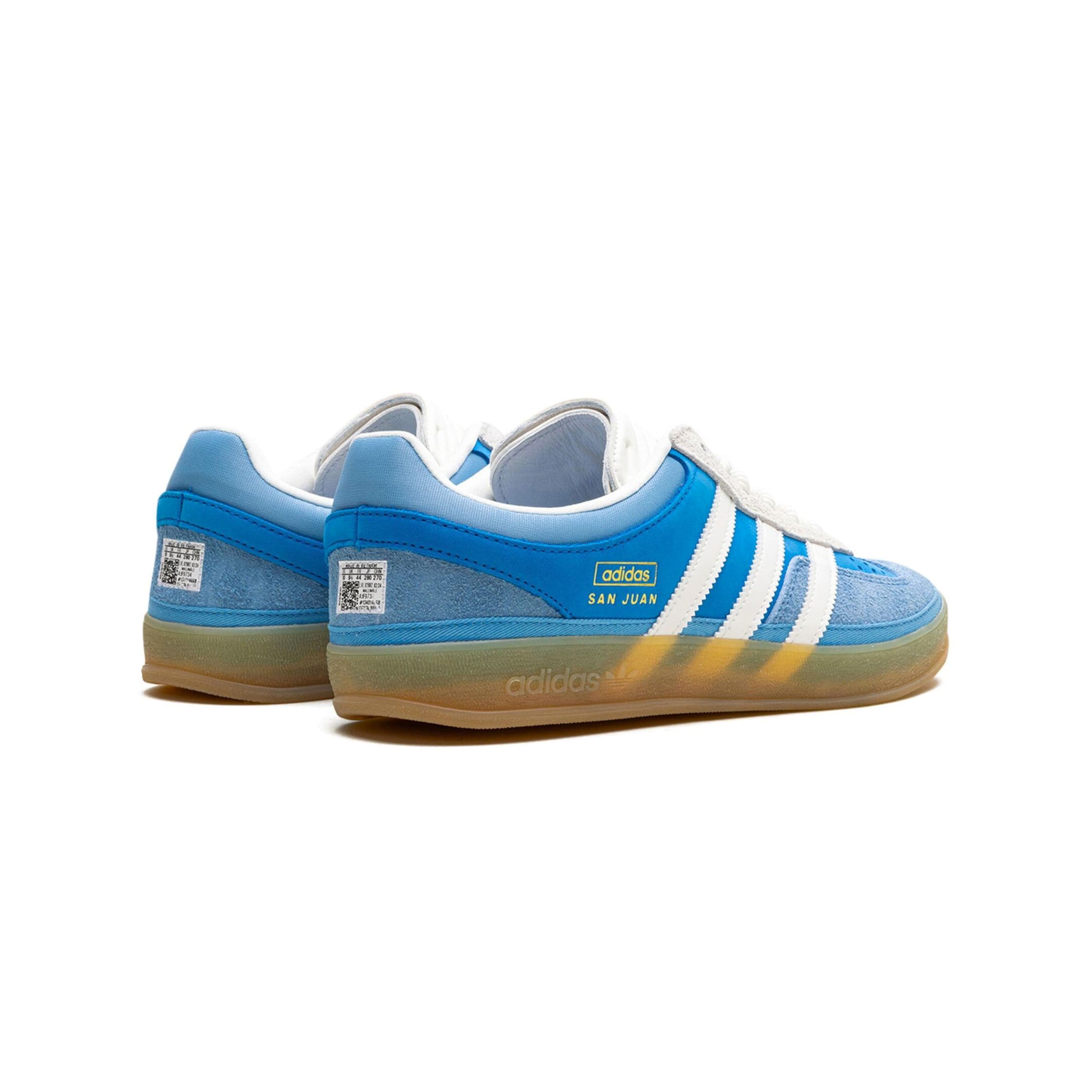 Sneakers Adidas Gazelle Indoor x Bad Bunny San Juan Blu Bianche Suede