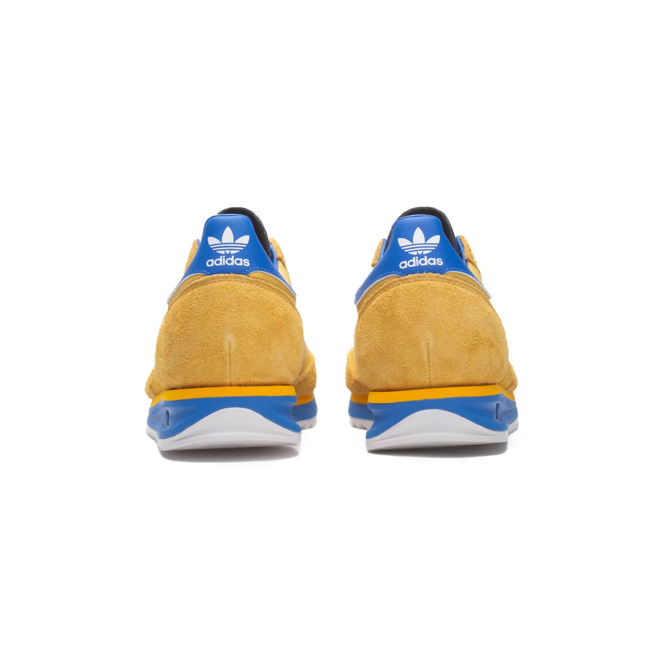Adidas SL 72 Scarpe Giallo Senape con Strisce Blu Uomo Vintage Retro