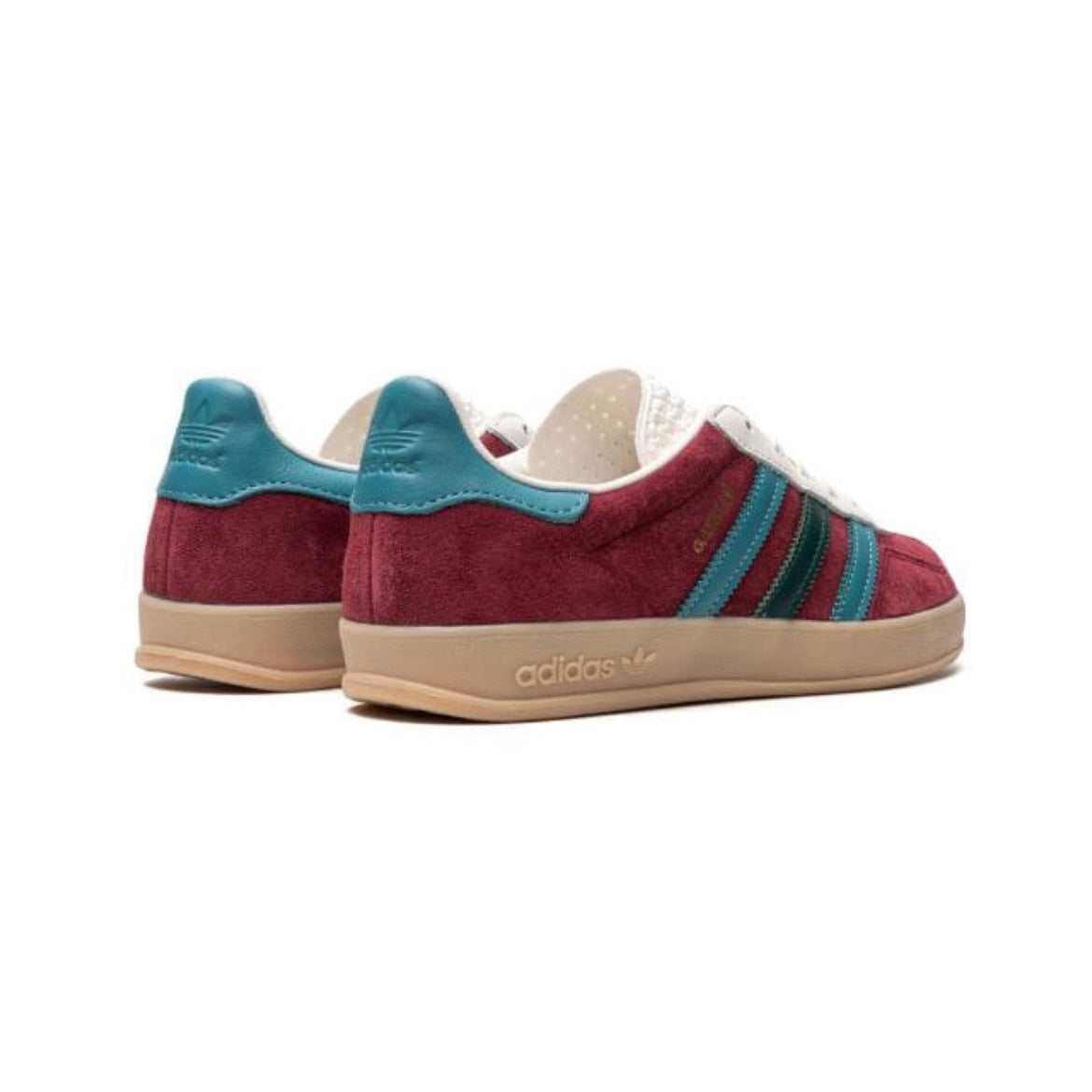 Sneakers Adidas Gazelle Bordeaux Collegiate con Dettagli Turchese
