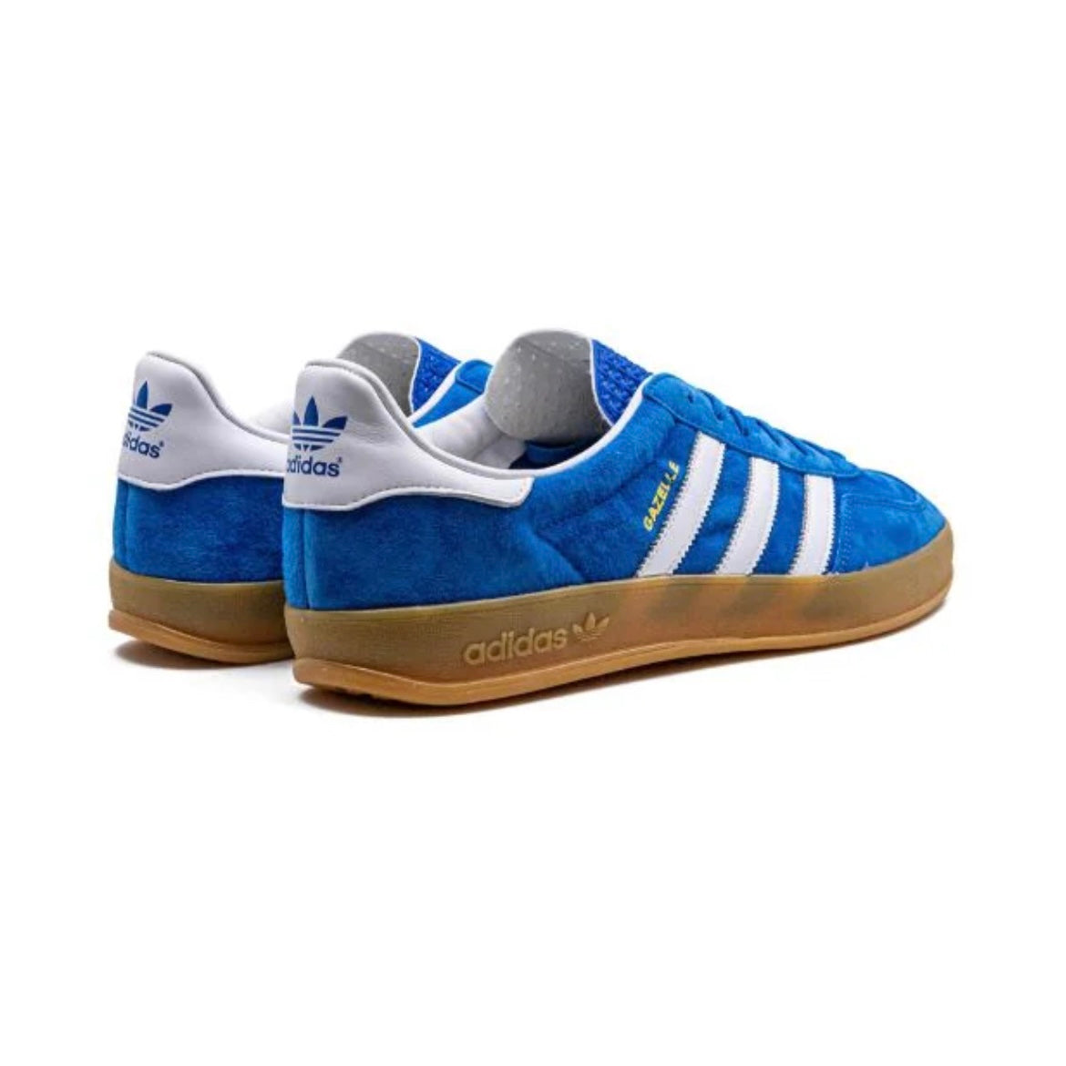 Sneakers Adidas Gazelle Indoor Blu Royal e Bianche in Suede