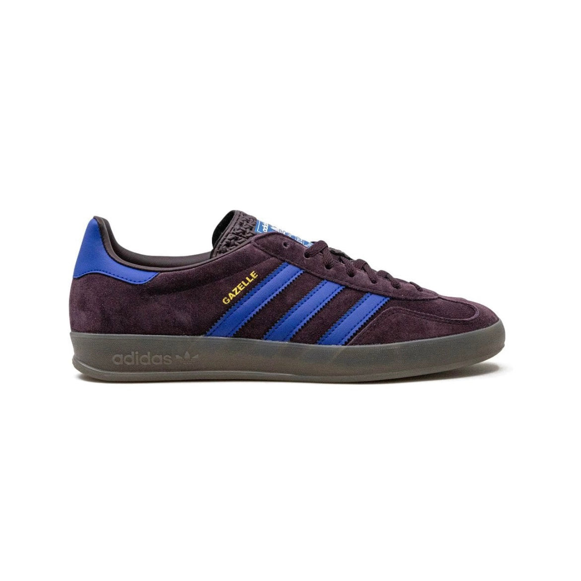 Sneakers Adidas Gazelle Indoor Viola Ombra e Blu Lucido in Suede