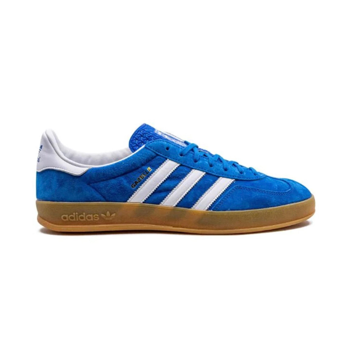 Sneakers Adidas Gazelle Indoor Blu Royal e Bianche in Suede