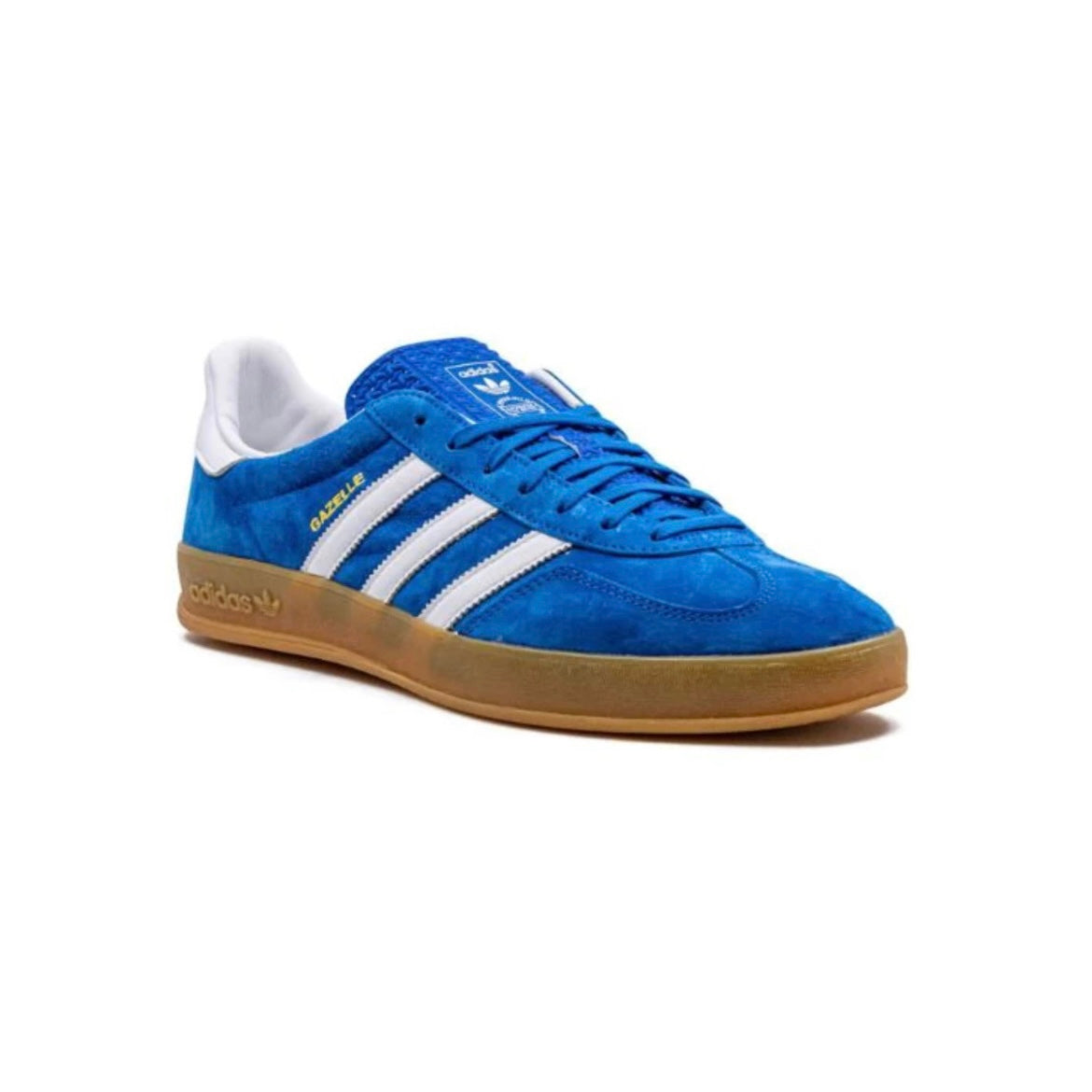 Sneakers Adidas Gazelle Indoor Blu Royal e Bianche in Suede
