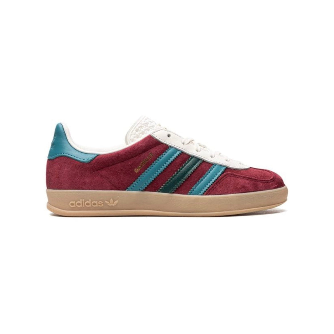 Sneakers Adidas Gazelle Bordeaux Collegiate con Dettagli Turchese
