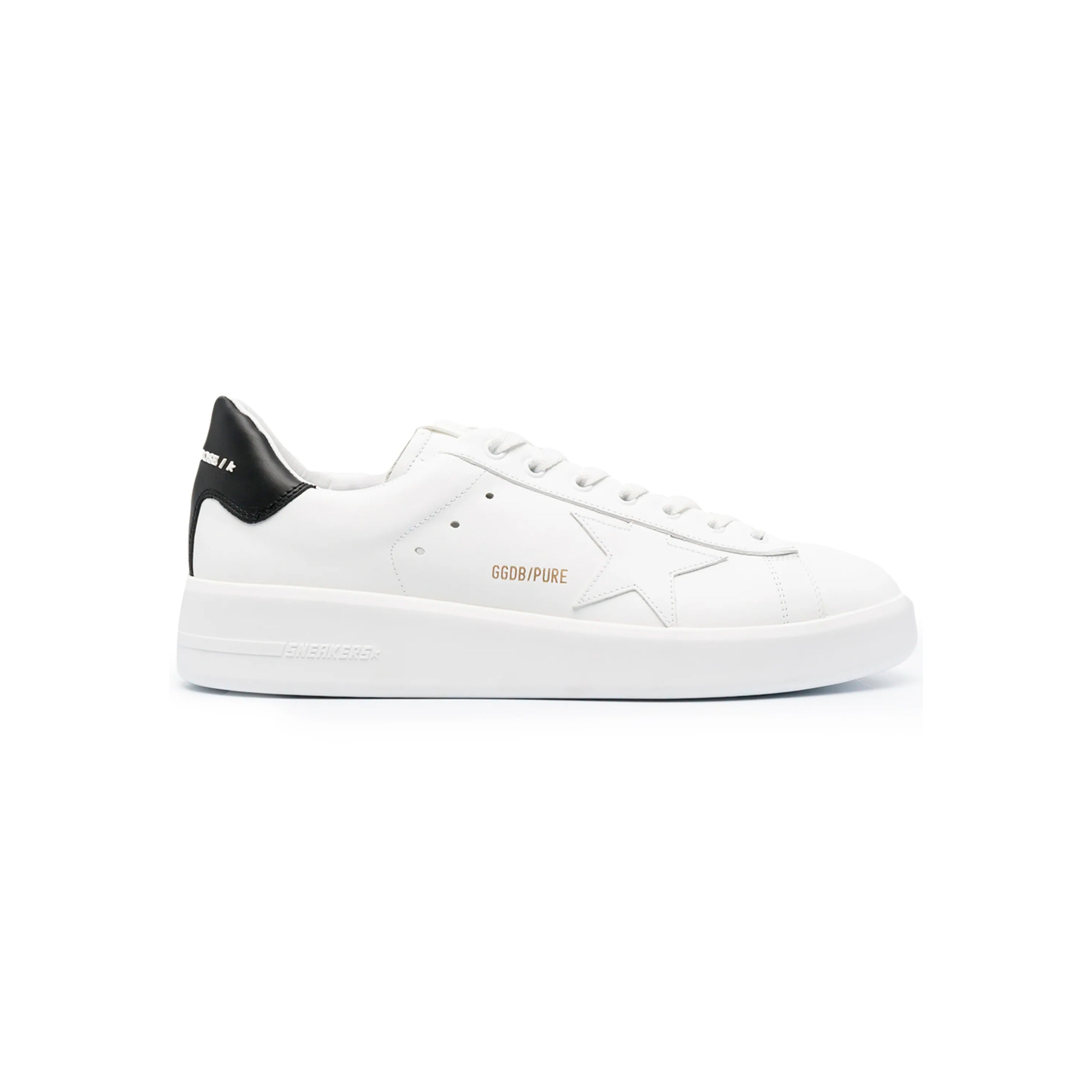 Golden Goose Pure Star Sneakers Bianche con Dettagli Neri