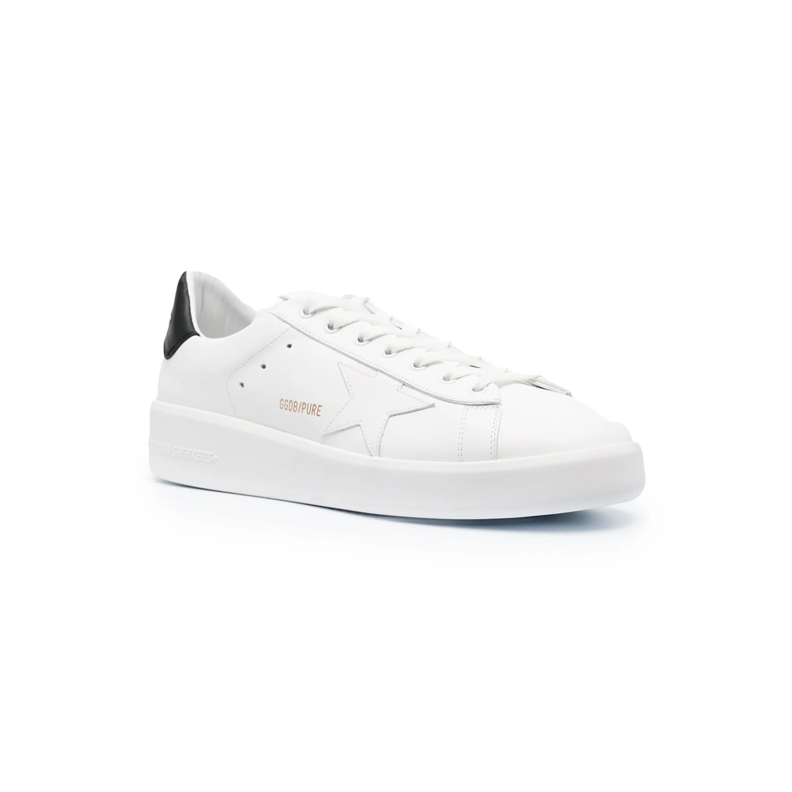 Golden Goose Pure Star Sneakers Bianche con Dettagli Neri