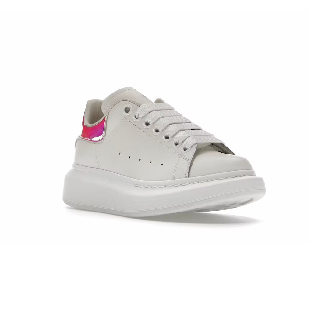 Alexander McQueen Sneakers Oversized Bianche Dettaglio Rosa Shock