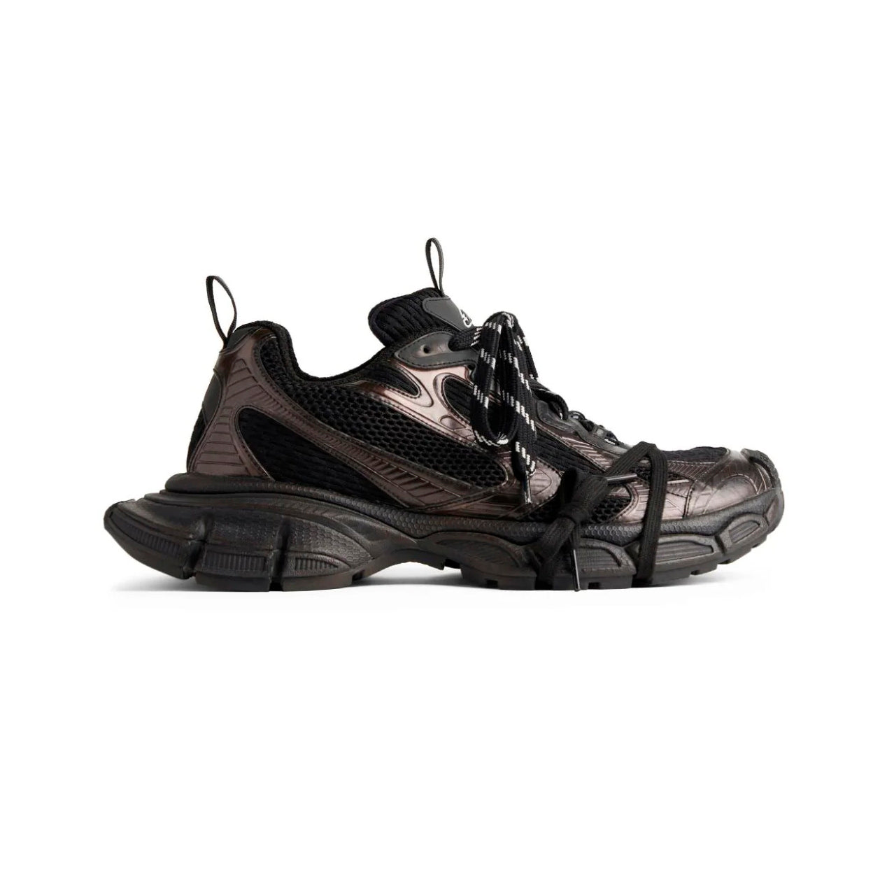 Balenciaga Sneakers 3XL Nero Metallizzato Scarpe da Ginnastica Uomo