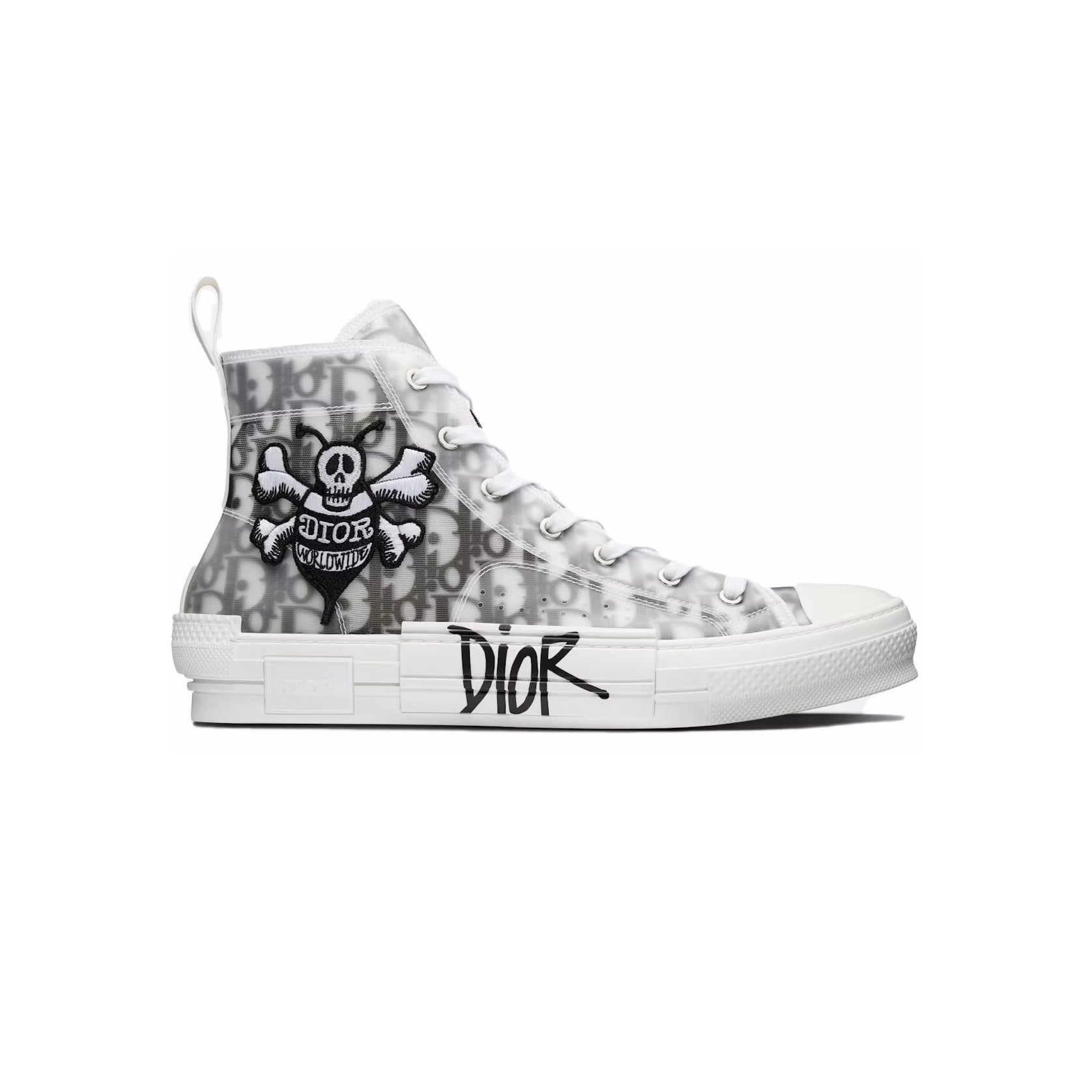 Dior x Shawn B23 Sneakers Alte con Ricamo Ape - Design Esclusivo