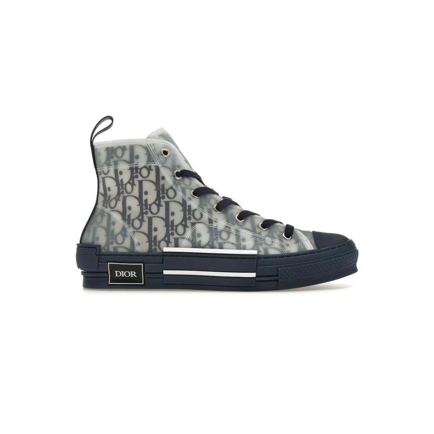 Dior B23 Sneakers Alte Blu e Grigio - Scarpe di Lusso Iconiche