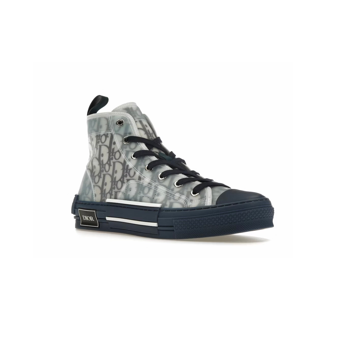 Dior B23 Sneakers Alte Blu e Grigio - Scarpe di Lusso Iconiche