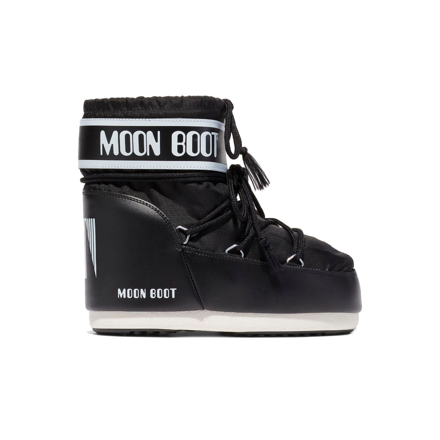 Moon Boot Icon Low Neri in Nylon Stivali Invernali Bassi