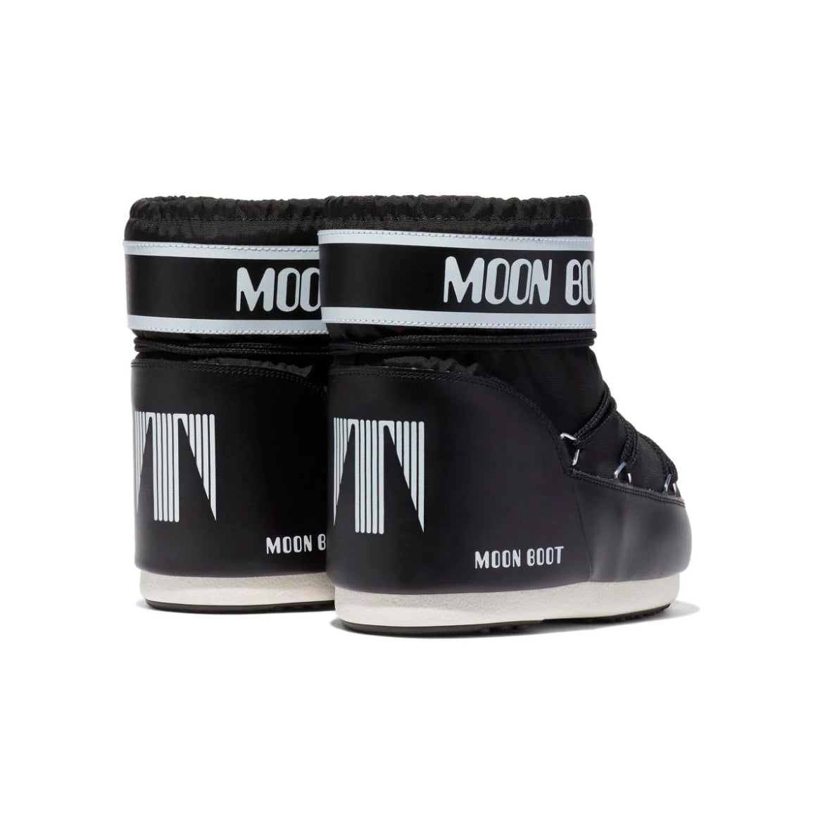 Moon Boot Icon Low Neri in Nylon Stivali Invernali Bassi