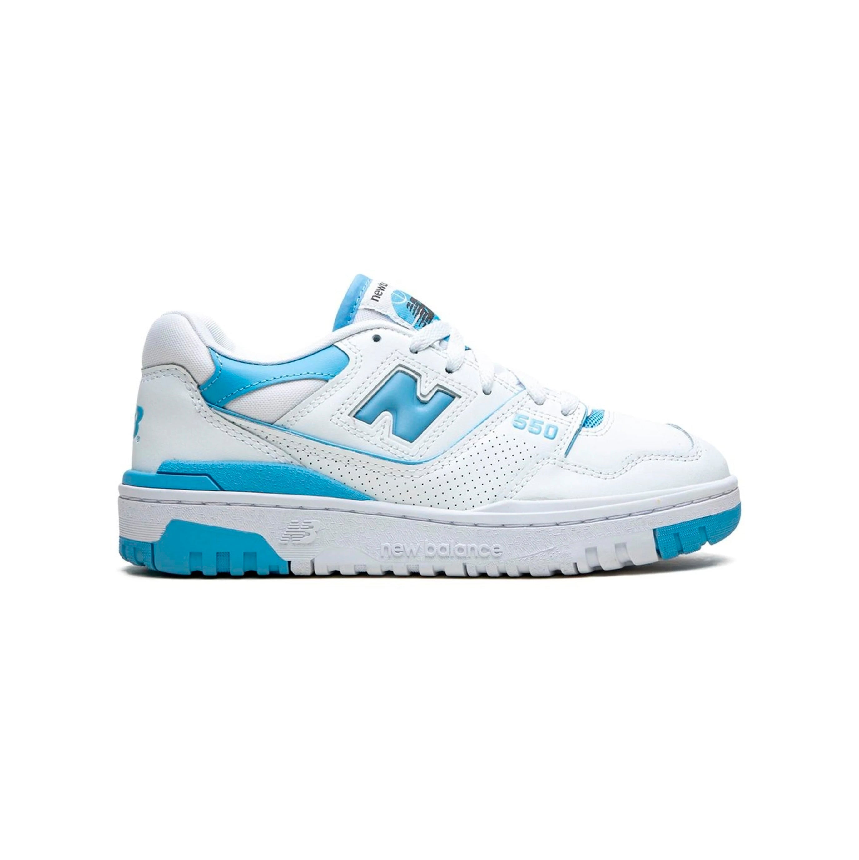 New Balance 550 Scarpe Uomo Bianche e Azzurro University Retro Sportive