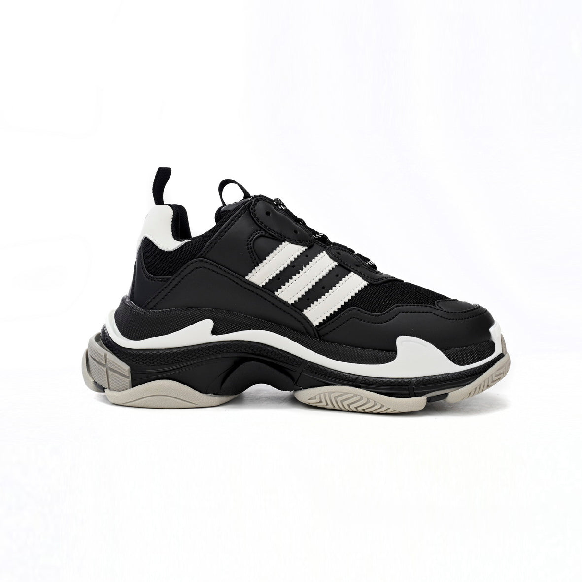 Balenciaga x Adidas Triple S Sneakers Nere e Bianche Uomo Donna Esclusive